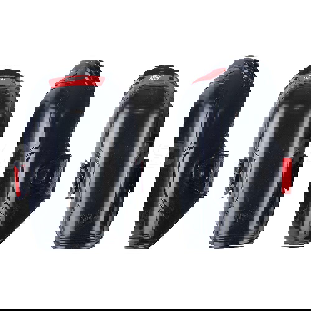 Knee Pad: 2 Strap, Plastic Cap, Single Strap Closure, Universal